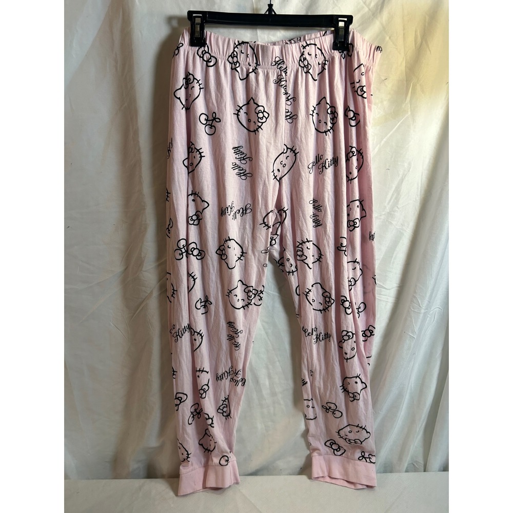 Primark Hello Kitty Pajama Pants XL Pink Sanrio Joggers Women